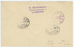 Switzerland 268-269 FDC Sent Registered from Luzern to USA