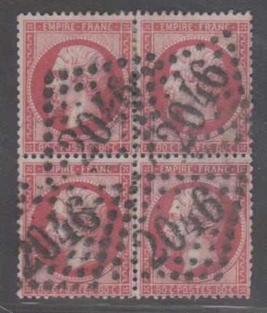 France 28 Used Block of 4 cv $400