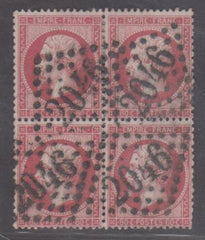 France 28 Used Block of 4 cv $400