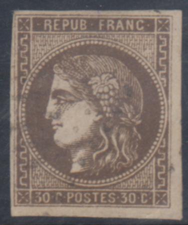 France 46 F - VF Used Excellent Color and Impression - Light Cancel cv $200