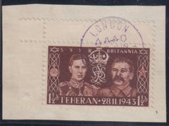 WWII Propaganda Stamps Mi 2 Used On Piece cv 180