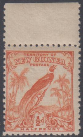 New Guinea C28 var. Fine Mint NH No overprint - Top Margin, Fresh! cv $200
