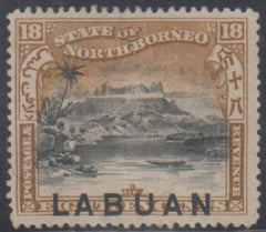 Labuan 83 Mint Hinged Small Part OG - Mt. Kinabalu cv $95