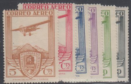 Spain C12-17 F - VF Mint LH Some Appear NH Railway Congress cv $105.50