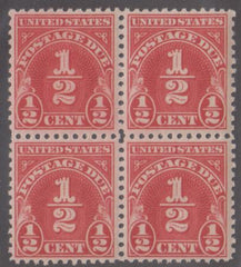 US J69 Postage Dues VF NH Block of 4 cv $40