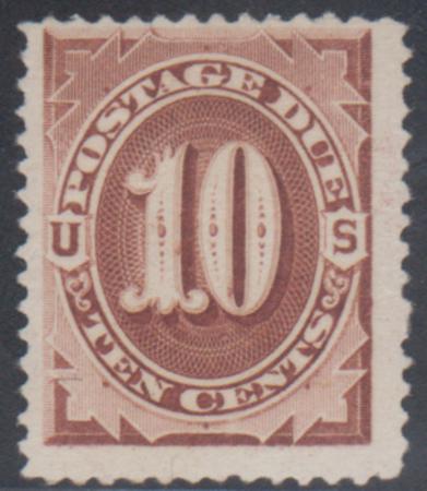 US J12 Postage Dues F - VF Mint No Gum, Large Margins, PFC cv $7,500