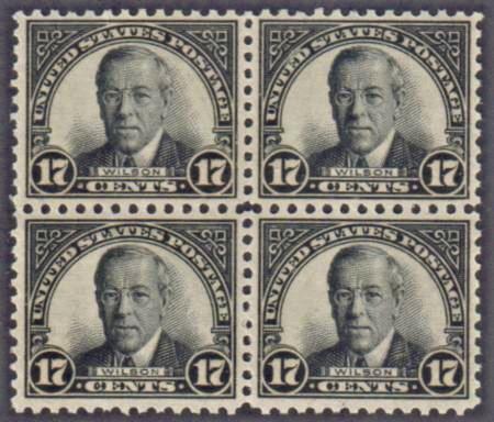 US 697 VF - XF NH Block of 4