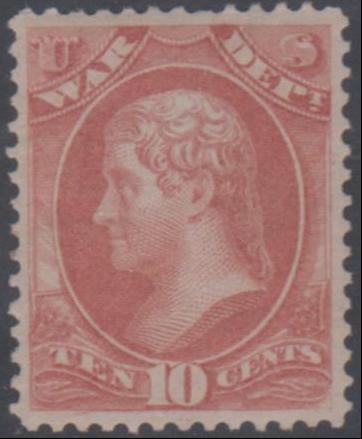 US O88 Officials XF Hinged cv $275