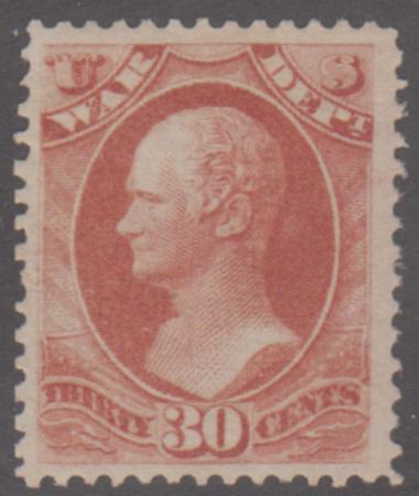 US O92 Officials VF + Mint Expertly Regummed, Large Margins cv $45