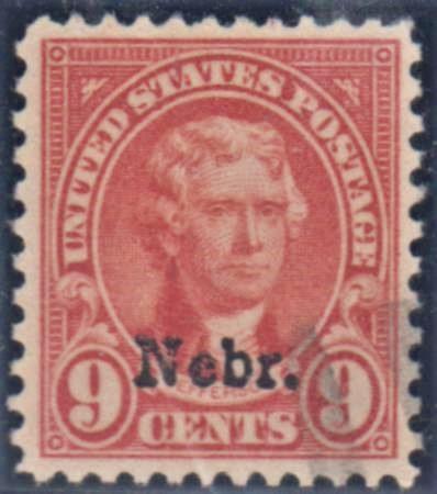 US 678 VF - XF Used Nebraska Overprint
