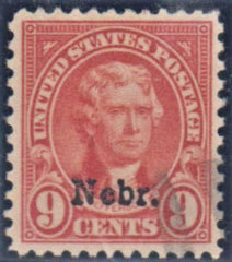 US 678 VF - XF Used Nebraska Overprint