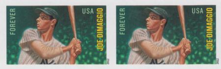 US 4697a Modern Imperf  Joe DiMaggio Pair