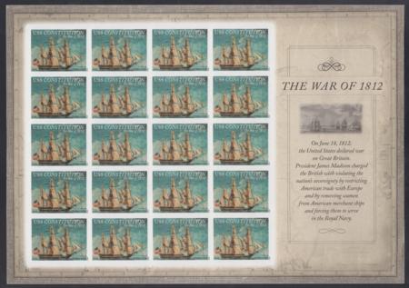 US 4703a Modern Imperf War Of 1812 - US Constitution Sheet