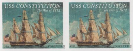 US 4703a Modern Imperf War Of 1812 - US Constitution Pair