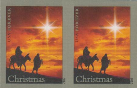 US 4711b Modern Imperf Holy Family Pair