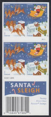 US 4712-15c Modern Imperf Santa/Reindeer Booklet