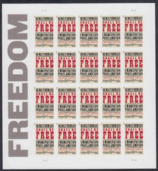 US 4721a Modern Imperf Emancipation Sheet