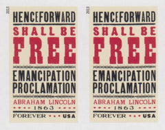 US 4721a Modern Imperf Emancipation Pair