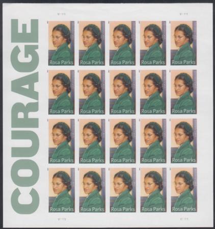 US 4742a Modern Imperf Rosa Parks Sheet