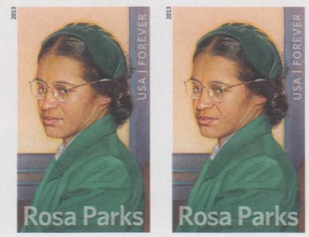 US 4742a Modern Imperf Rosa Parks Pair