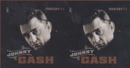 US 4789a Modern Imperf Johnny Cash Pair