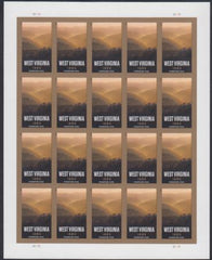 US 4790a Modern Imperf West Virginia Sheet
