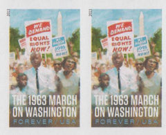 US 4804a Modern Imperf 1963 March Of Wash.DC Pair