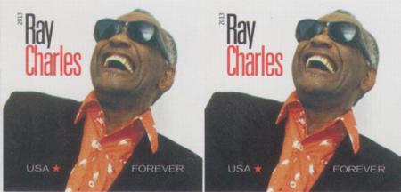 US 4807a Modern Imperf Ray Charles Pair
