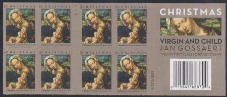 US 4815c Modern Imperf Madonna Booklet