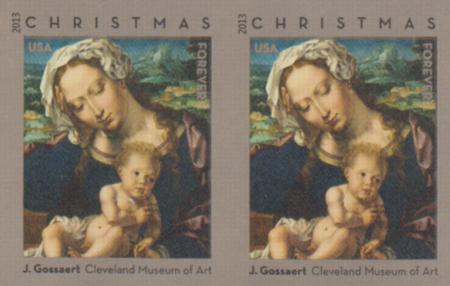 US 4815c Modern Imperf Madonna Pair