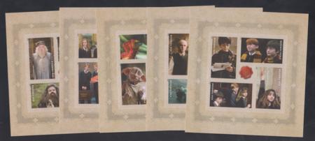 US 4825b-44b Modern Imperf H.Potter Set of 5 Panes