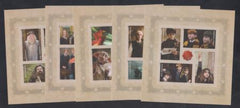 US 4825b-44b Modern Imperf H.Potter Set of 5 Panes