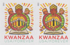 US 4845a Modern Imperf Kwanzaa Pair