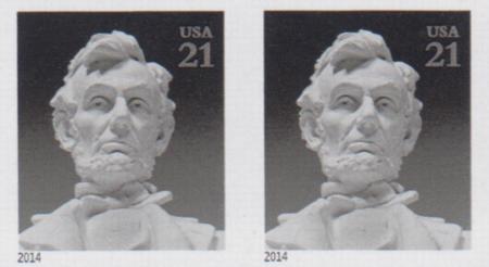 US 4860a Modern Imperf Abraham Lincoln Pair