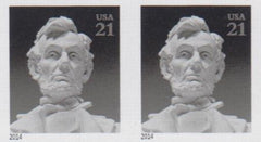 US 4860a Modern Imperf Abraham Lincoln Pair