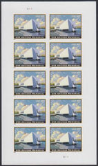 US 4873a Modern Imperf Arizona Memorial Sheet