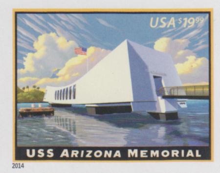 US 4873a Modern Imperf Arizona Memorial Single