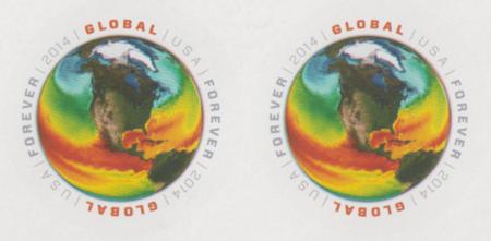 US 4893a Modern Imperf Ocean Temperatures Pair
