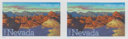 US 4907a Modern Imperf Nevada Pair