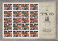US 4921a Modern Imperf War Of 1812 Ft. McHenry Sheet