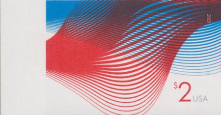US 4954a Modern Imperf $2 Waves Single