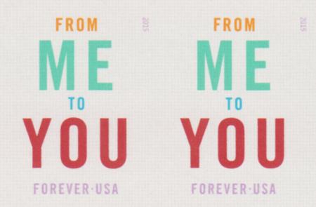 US 4978a Modern Imperf From Me To You Pair