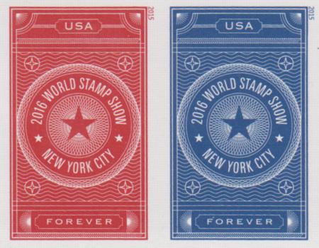 US 5010-11b Modern Imperf World Stamp Show 2016 Pair
