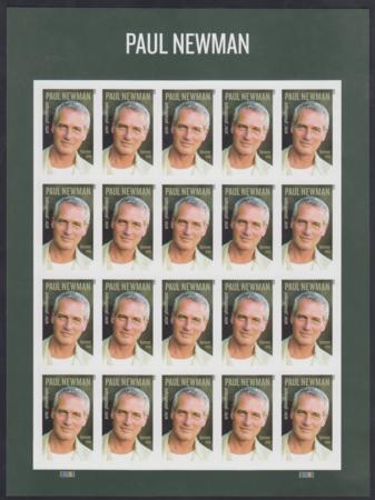 US 5020a Modern Imperf Paul Newman Sheet