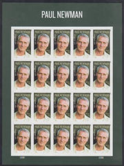 US 5020a Modern Imperf Paul Newman Sheet
