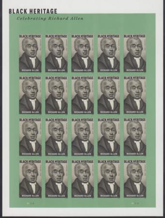 US 5056a Modern Imperf Richard Allen Sheet