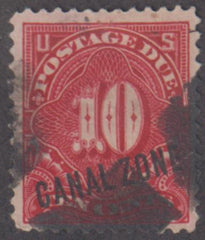 US Possessions - Canal Zone J3 Possessions VF Used - Heavier Cancel cv $40