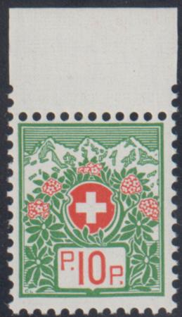 Switzerland S11a F - VF Mint NH Swiss Cert
