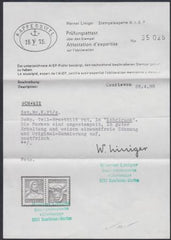 Switzerland K25z VF NH Pristine Liniger Cert