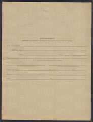 Opium & Coco Leaf 1940's US Treasury Order Form